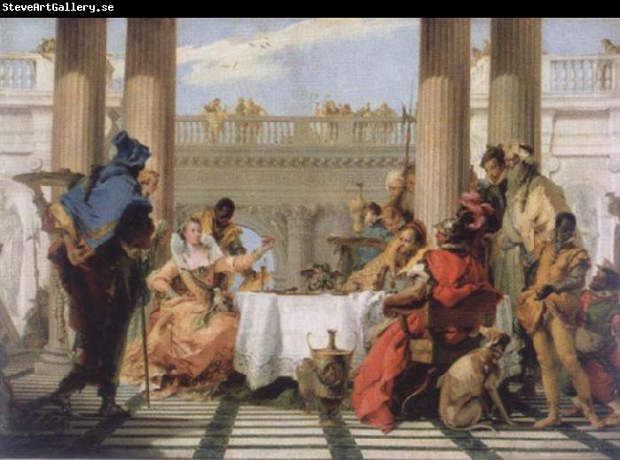 Giambattista Tiepolo The banquet of the Kleopatra